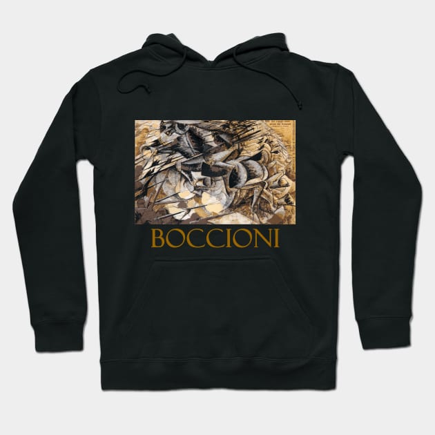 The Charge of the Lancers (1915) by Umberto Boccioni Hoodie by Naves